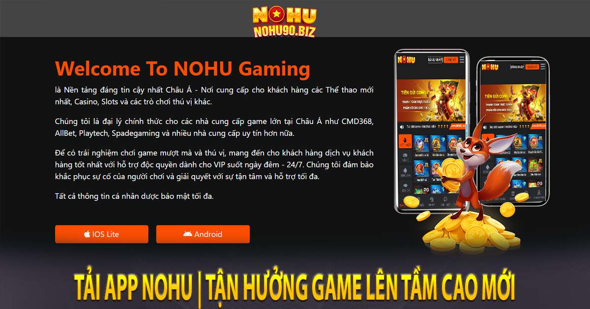 Tải app nohu | Tận hưởng game lên tầm cao mới